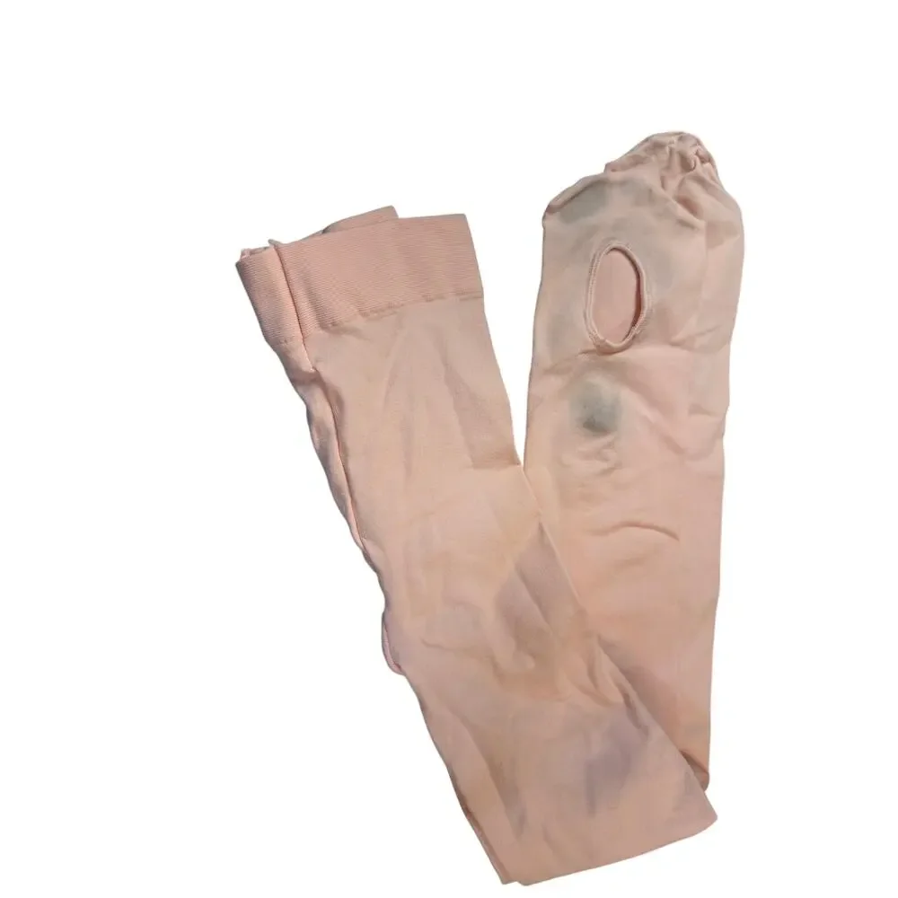 Capezio Ultra Soft Transition Dance Tights SZ 8–12 Blush Pink Convertible Foot